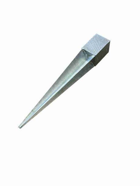 Zinc Plated Fence Post Support Spike for durable garden fencing installation.